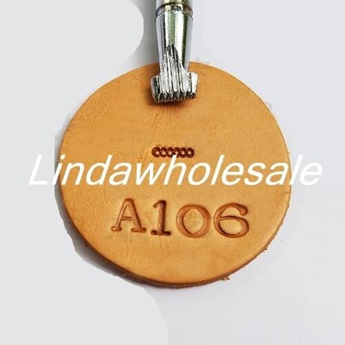 Japanese leather printing tools-A106,Background dots design,leather tool