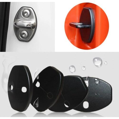 Car Door Protection For Audi A4L Q5 Q7 Q3 A4 A1 A5 A7 A6L Before 2012 Door Lock Decoration Protection Car Accessories 4 PCS