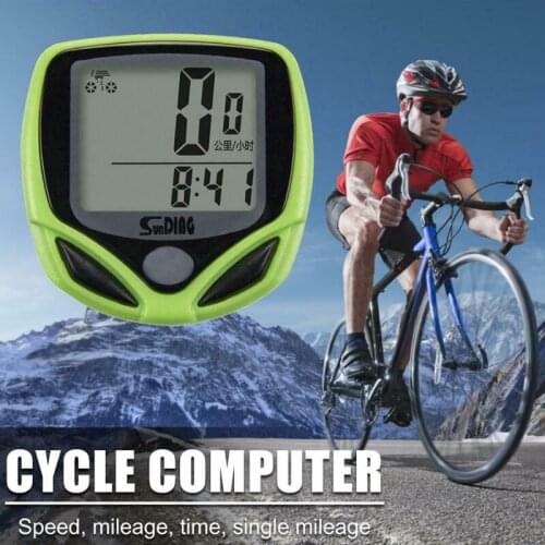 LCD Digital Bike Cycling Computers Wired Stopwatch Bicycle Speedometer Waterproof Sensors MTB Bike Sports Odometer Accessories