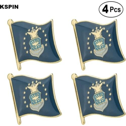 Air Force Brooches Lapel Pin Flag badge Brooch Pins Badges 4pcs