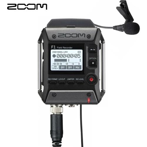 Zoom F1-LP Portable Field Recorder & Lavalier Microphone Package 1 order
