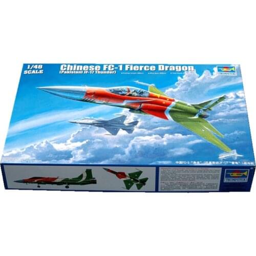 1/48 Chinese FC-1 Fierce Dragon JF17 Lightning Fighter Military Assembled Aircraft Model