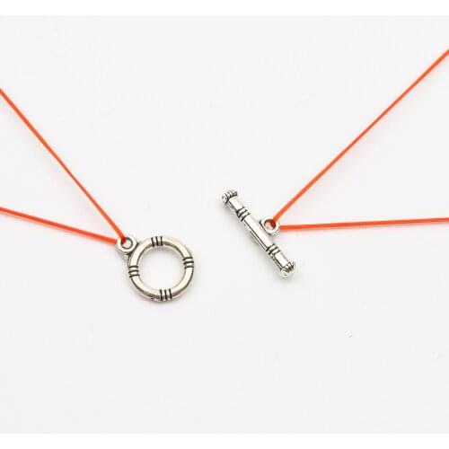 10pcs Antique Silver Color Ring Strip Round Shape Hollow Metal Clasps Connector For Necklace Bracelets Jewelry Making Wholesale