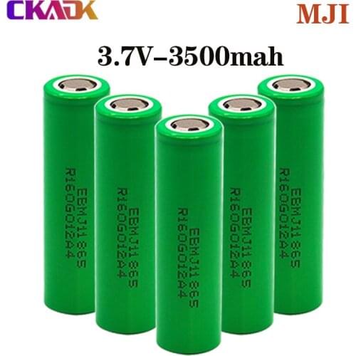 100% Original MJ1 3.7 v 3500 mah 18650 Lithium Rechargeable Battery For Flashlight batteries for MJ1 3500mah battery