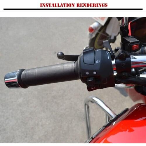 12V Universal Grip Motorcycle Heated grip pads with connection wires on/off switch winter Electric Heating Insert Handlebar Pad