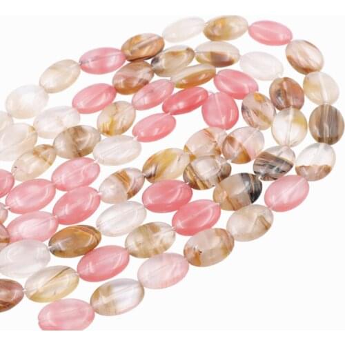 13x18mm Oval Crystal Watermelon Loose Beads DIY Bracelet Necklace Quartzs Stone Accessories Part Jewelry Making Craft 15" A877