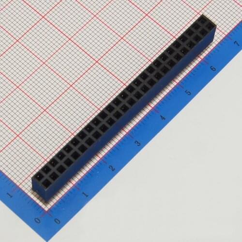 2.54mm 2x40P Double Row Straight 180o Female Pin Header plastic height 3.5mm 5mm 6.8mm 7.1mm 8.5mm Female PCB Header Connector