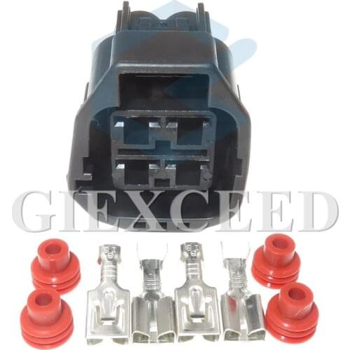 2 Sets 4 Pin 7283-5595-10 Auto Electrical Waterproof Harness Electric Plug Female Cable Socket
