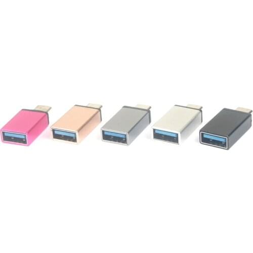 5PCS/LOT Type C Male to USB 3.0 Female OTG USB 3.1 Data Sync Charge type-c to otg Adapter