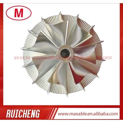 57.07/85.80mm 7+7 blades high performance turbocharger billet/milling/aluminum 2618 compressor wheel
