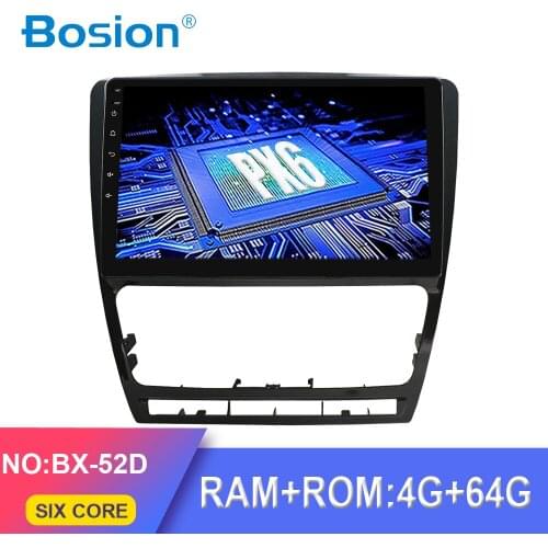 Bosion PX6 10.1 inch Android Car DVD Multimedia Player GPS For Octavia 2007 audio car radio stereo navigator bluetooth wifi DSP