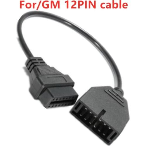 Car OBD/OBD2 Connector for GM 12 Pin Adapter to 16Pin Diagnostic Cable for GM 12Pin For GM Vehicles