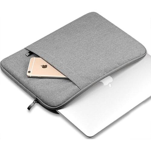 Soft Nylon Pouch Laptop Sleeve Bag Waterproof Notebook case For Macbook Air 11 13 Pro 13 15 Retina Villus Liner Protective Bag