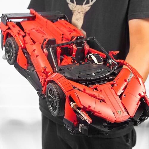 Technic series Lamborghinied RC Car The MOC-10559 Veneno Roadster With Motor Function Model Kit Building Block Brick Toys