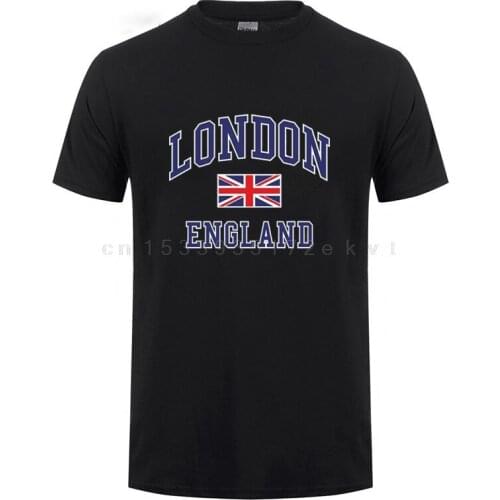 I Love London Flag Union Jack T Shirt Novelty Souvenir Birthday Gift Mens Short Sleeve O Neck T-Shirt Summer Tops