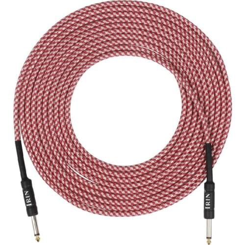 6.35mm Guitar Bass Jack Audio Cable Noise Free 6 Meters Guitarra Cables Pure Copper Wire Cord for Musical Instrument Accessories