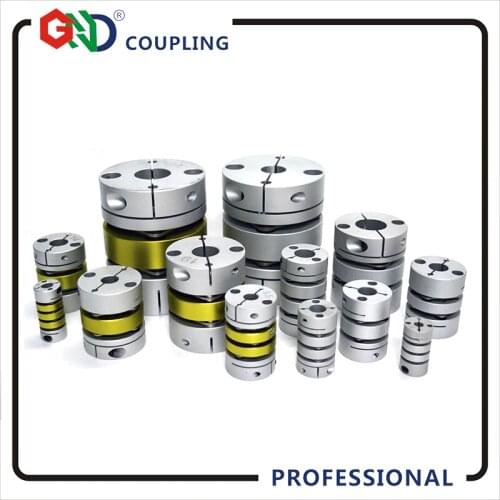 GLB aluminum coupler 8 screws high rigidity double diaphragm clamp series for servomotor stepmotor shaft coupling