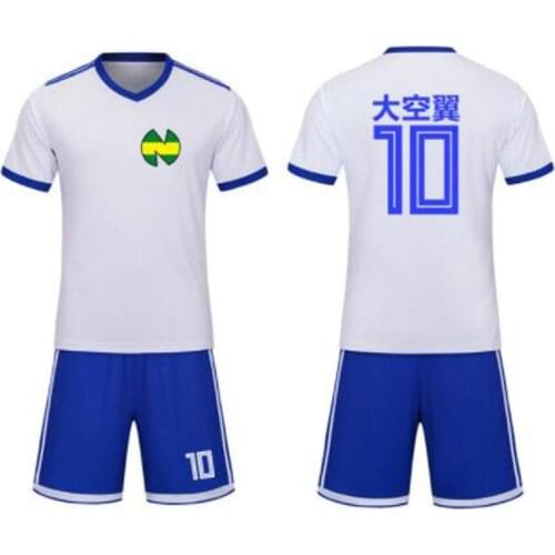 Custom name Captain Tsubasa Jersey Football Suit Uniform Quick dry fabric Kid Adult size Cosplay Costume T-shirt+Shorts