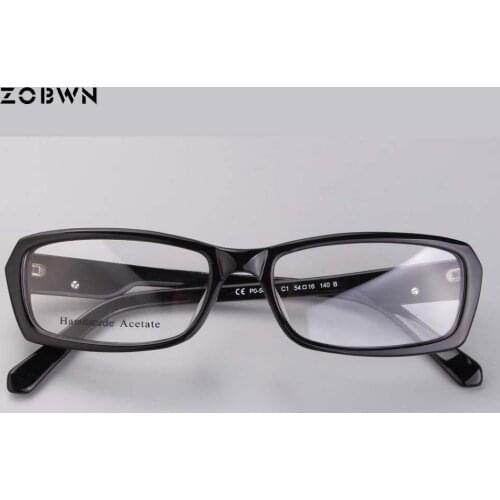 Classic man glasses simple frames for business male eyeglasses black white with metal decoration wome spectacle for prescription
