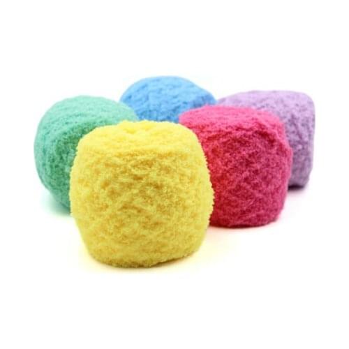 Mylb Colourful Coral Velvet Wool Line DIY Hand Knitting Yarn Crochet Thread For Garments Hat Scarf pelote de laine tricoter