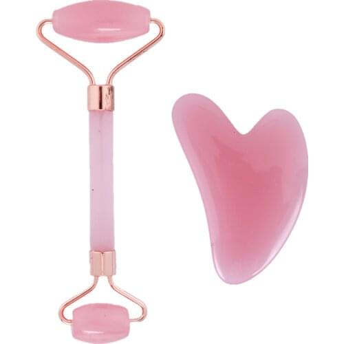 Rose Resin Guasha Board Massage Roller Face Slimming Body Relaxation Scraper for Blood Circulation Removing Toxin Gua Sha Tool