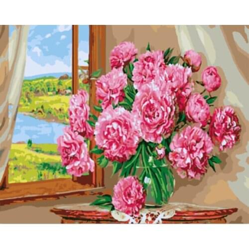 DRAWJOY Framed Pictures DIY Oil Painting By Numbers Home Decor For Living Room Wall Art GX9904 40*50cm