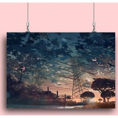 Canvas Paintings Aestheticism Wall Art HD Print Early Morning Poster Home Decor Silence Modular Anime Scereny Pictures Bedroom