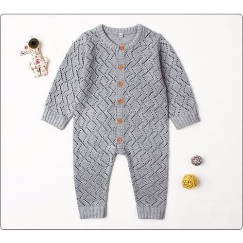 New Born Baby Boy Clothes Spring Newborn Baby Girl Romper Cotton Infant Knitted Girls Jumpsuit Long Sleeve Overalls For kids
