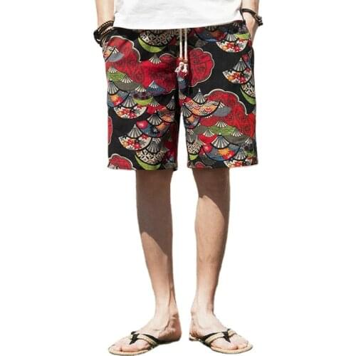 Wholesale Plus Size 5XL Short Pants Men African Printed Summer Casual Beach Shorts
