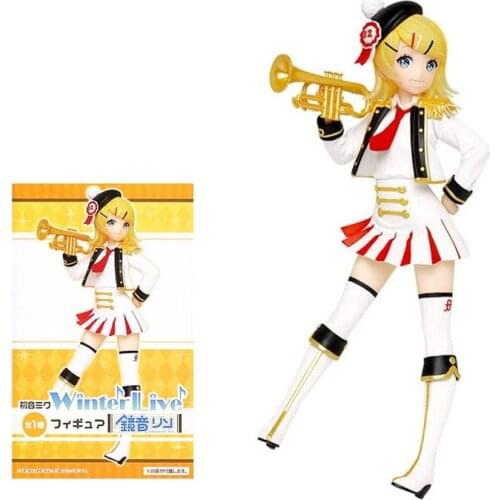 Original Taito Hatsune Miku Winter Live Band lead singer Anime characters Action PVC Collection Model Toy Anime Figure Toys For