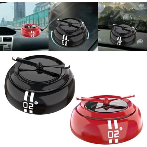 Solar Auto Rotating Car Air Freshener Car Perfume Fragrance Dashboard Fresh Air Auto Aromatherapy Car Air Purifier