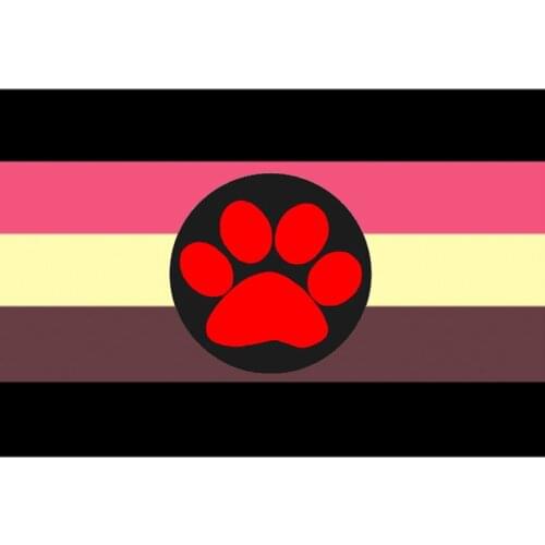 Yehoy hanging 90*150cm Chub Puppy Pride LGBT Flag For Decoration