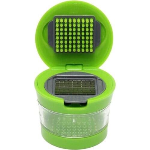 Portable Kitchen Tool Multifunction Grinder Crusher 6*7.5CM 1Pcs Garlic Grater ABS Stainless Steel Green Hand Presser