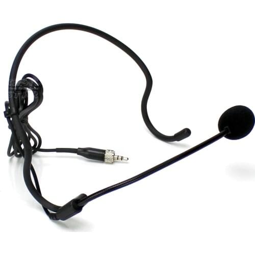 3.5mm Jack Stereo Screw Lock Connector Earhook Mic Headset Microphone For Wireless System Bodypack EW 322 112 152 572 312 135 G3