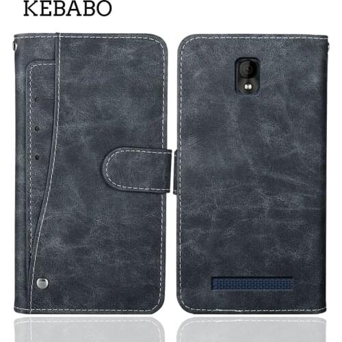 Luxury Wallet BQ 5047L Like Case 5" Vintage Flip Leather Business Protective Cover For BQ 5047L Like Case Card Slots