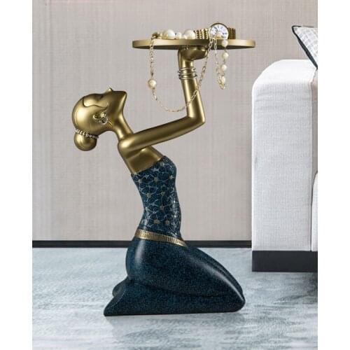 TT Modern Living Room Sofa Side Figure Floor Ornaments Large Model Room Hotel Hall Ornament Furnishing