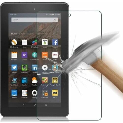 2015/2017 Screen Tempered Glass Protector for Amazon Kindle Fire 10" 7" 8.0 inch HD 7 HD7 HD8 HD10 Tablet Screen Protector Glass