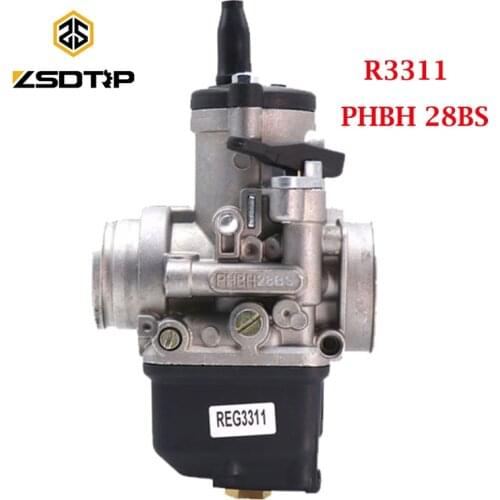 ZSDTRP Carburetor Dellorto PHBH 28BS 4T R3311 for VESPA/KART ARIA Manual Universal Motors
