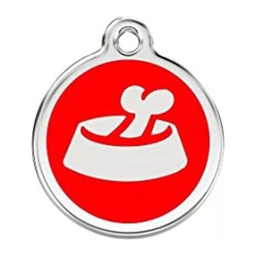 2pcs/LOT Dog Tags Cat Puppy Pet Collar ID Tag Pendant Pet Accessories Dog Bowl German Shepherd Pendant Anti-lost