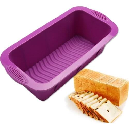3D High Quality DIY Rectangular Shape Silicone Cake Mold Silicone Cake Mold Baking Tools Bakeware Maker 25*12*7.5cm