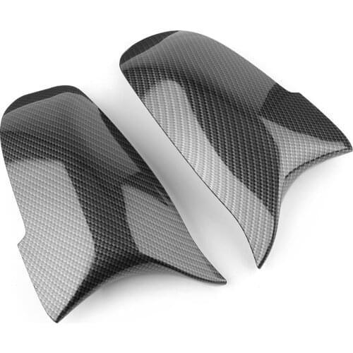 Carbon Fiber ABS Car Side Rearview Mirror Cup For BMW F10 F11 M5 F01 F06 F07 F12 F13 LCI Door Mirrors Decoration Cover Trims