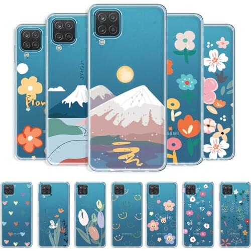 For Samsung Galaxy A12 Case Transparent Phone Case For Samsung A12 a12 Clear Soft TPU Fundas on Galaxy A12 Protective Back Cover
