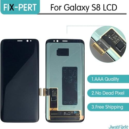 A quality Original For Samsung S8 G950F S8 Plus G955F lcd display touch digitizer Assembly with Frame Super AMOLED LCD Screen
