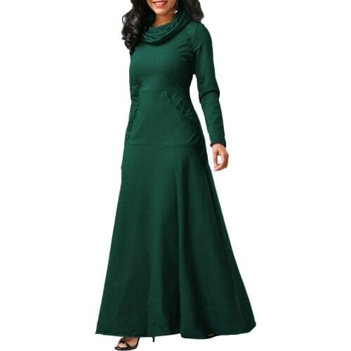 Long Dress Women Muslim Autumn Winter Sport Eid Abaya Kaftan Islamic Turkey Hoddies Abayas Pockets Robe Femme Vestidos Tracksuit