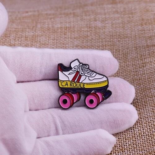 Roller Skates Enamel Pin badge sports lovers gift
