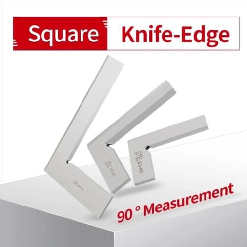 Machinist Square 90 Degree Right Angle Ruler for Engineer Precision Measure Engineer Measuring Tool 80x50mm 100x63mm 125x80mm