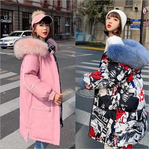 Fashion Hooded Warm Long women Parkas Thick Winter Coat Women 2019 Two Side Wear Cotton Winter Jacket Women Outwear Z75