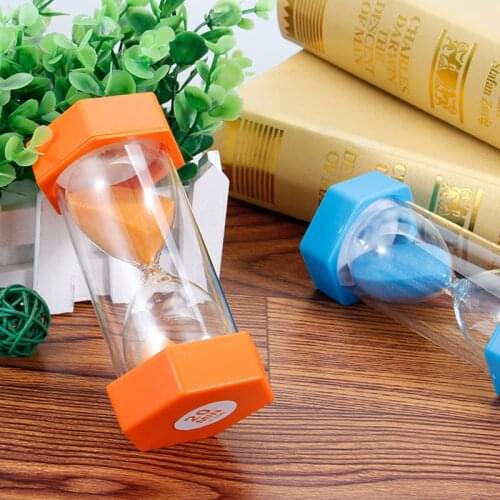 5/10/15/20/30min Sandglass Hourglass Sand Clock Egg Kitchen Timer Supplies Kid Game Gift OW