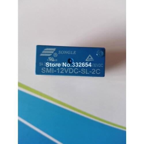 2pcs SMI-12VDC-SL-2C DC 12V 5A 250V 8PIN Power Relay
