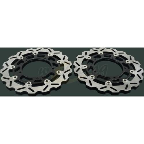 2 Pcs Outer Diameter 320MM Front Floating Brake Disc Rotor For YAMAHA FZ1 FZ1-S FAZER 06-13 06 07 08 09 10 11 12 13 YZF R1 04-06